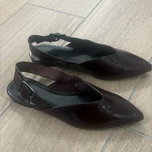 Old Navy Dark Burgundy Slingback Flats